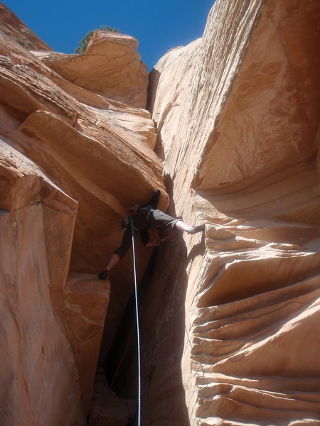 cody on pitch 3 crux