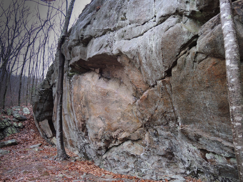 Looking back at the entrance near the trailhead.