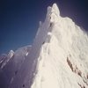 Looking up to the summit from the final set of gargoyles