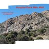 Hospital Rock main wall.  Large photo, zoom in.  Lunch Bucket Ledge is one of the few distinct recorded lines on this rock (with bolted anchors).  Just pick a line and climb!   