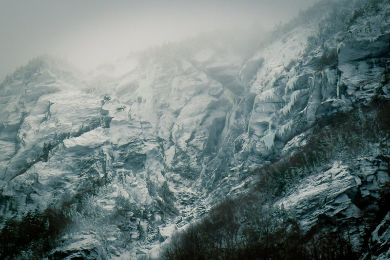 Smugglers Notch - west wall 12/21/2012