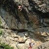 Max Snyder approaching the crux