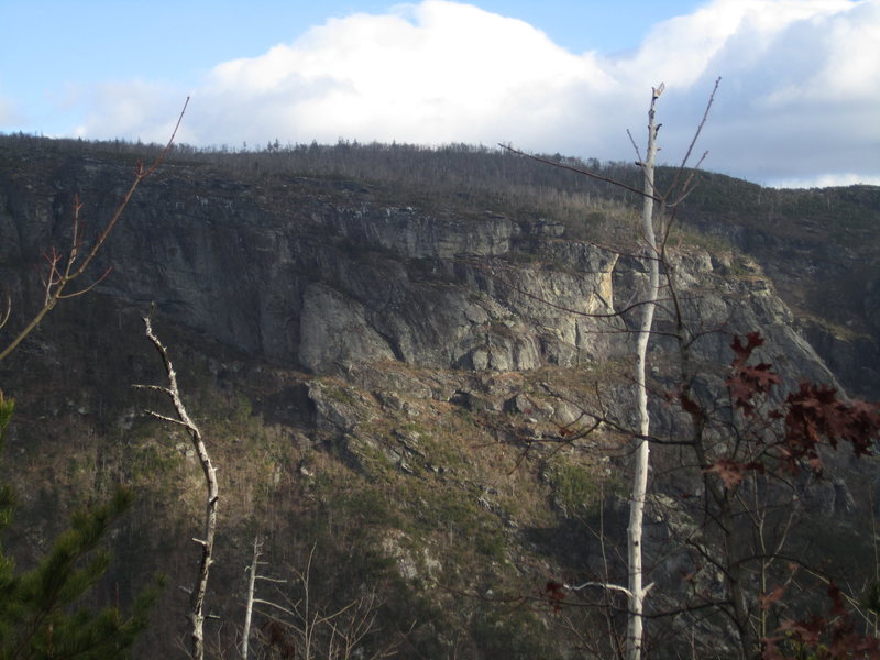 The NC Wall from the Rock Jock Trail