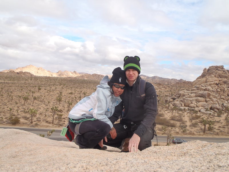 on top of trashcan rock