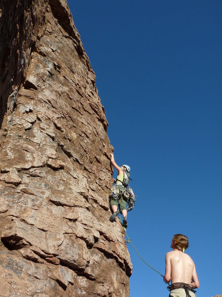 Val on the 2nd ascent.