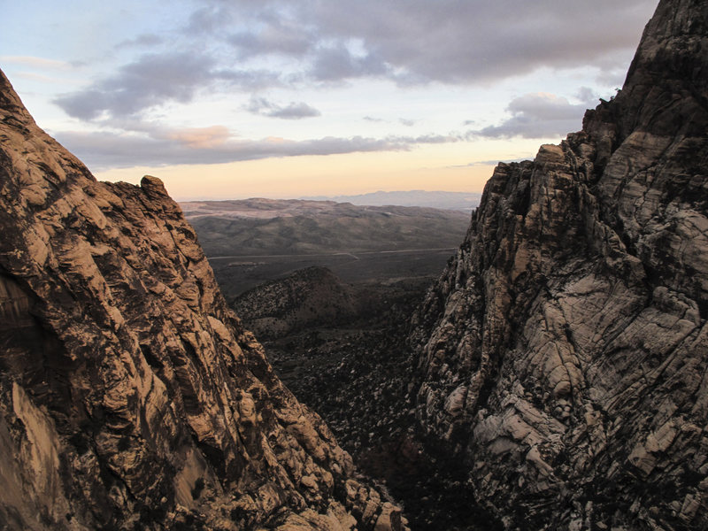 Looking down Oak Creek Canyon.