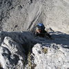 Ben, close to the top of the second Sella Tower