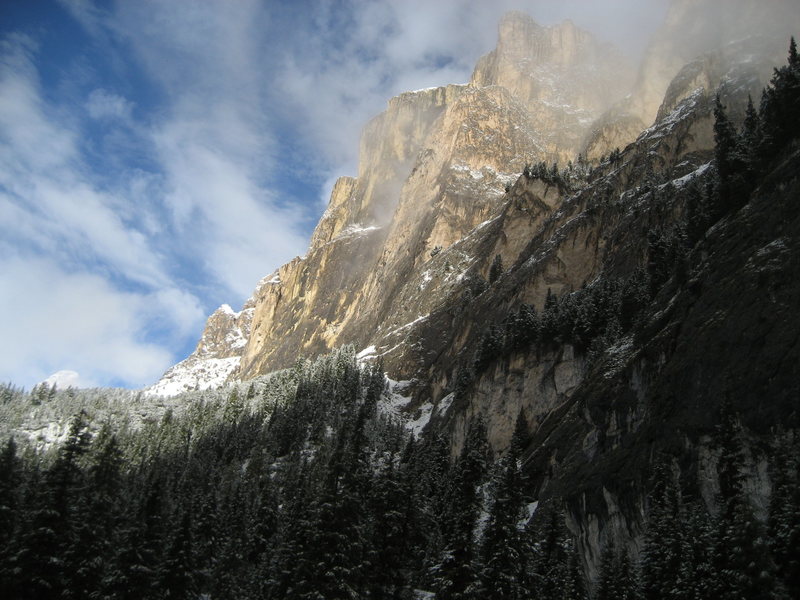 A late summer snow signals the end of the trip