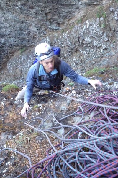 Frank Robertson topping out Attractive Hazard.