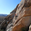 Susan Peplow leading George's Route 5.8