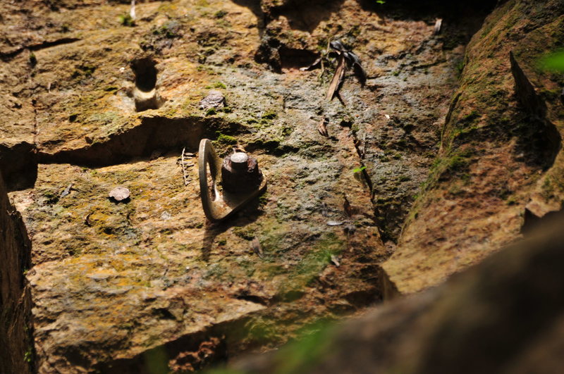 Bad corrosion on some of the bolts. CLIMBER BEWARE!