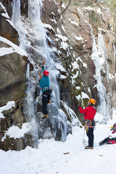 Jess's first ice climb, New Year's Day 2013