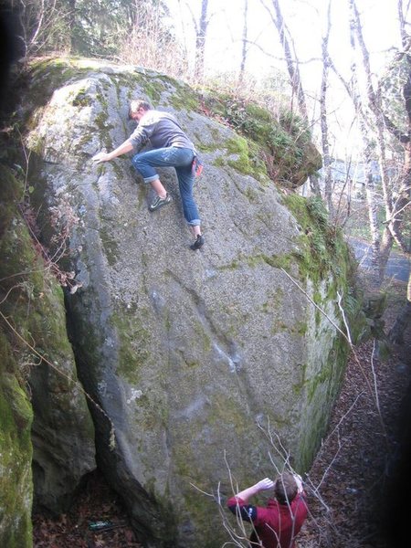 Jack near the top of the slab