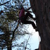 Red Wall<br>
<br>
Erica Lineberry leads<br>
Silence The Critics (5.12) sport<br>
<br>
Crowders Mountain State Park, North Carolina<br>
