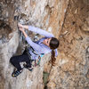 Jaclyn climbs the Guillotine