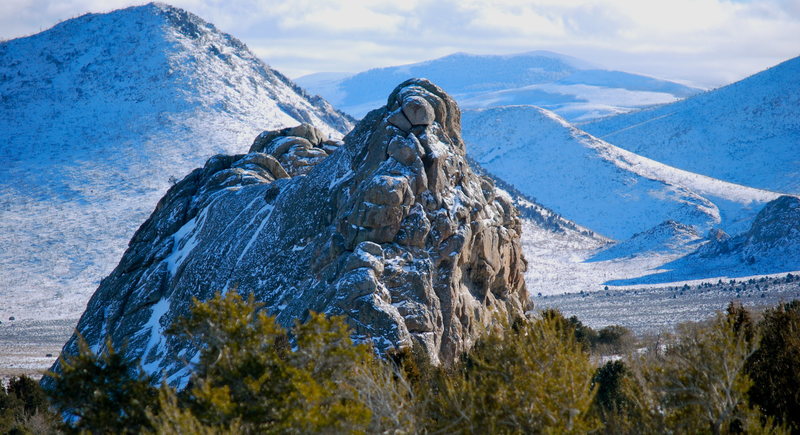 Bath Rock in winter.