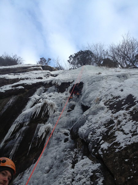 Top-roping Zig-Zag crack