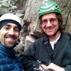 Me and Ross at Happy Hour Crag 1/23/13 getting ready for Dementia.