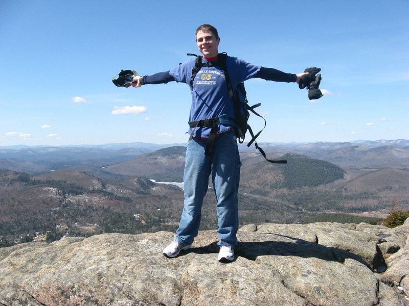 David Ferkaluk on Crane Mtn's summit.