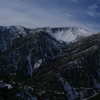 The view from the top: Mt San Antonio and the Baldy Bowl.