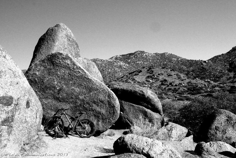 U-mound bouldering. Looking East