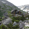 More 30 - 40 foot boulders in the distance.