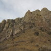 The formation we climbed is all the way to the left. The Wedge is on the right.