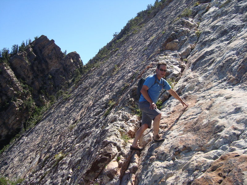 Mt. Olympus slab climbing