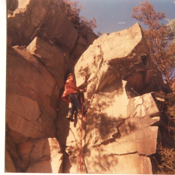 Traversing the tourist rocks wall - just because.