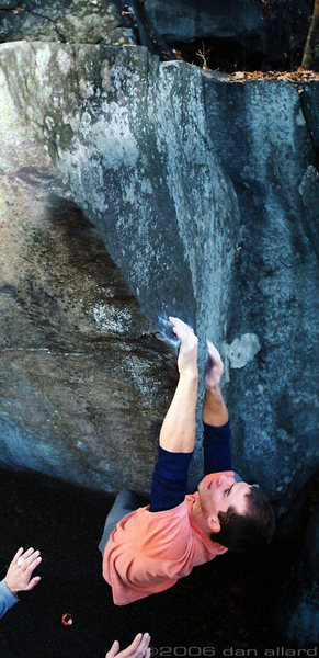 Drew cruisin up Cup of Tea (V4). Nockamixon, PA. November 2006. danallardphoto.com