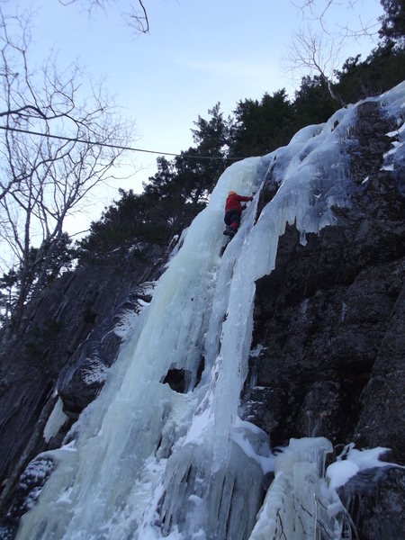 Me almost to the top<br>
Photo by Shane 