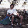 Relaxing in a City of Rocks campsite with a craft beer under the disapproving eyes of my parents.  My folks have been to the City twice and Castle Rock State Park once and they very much like the areas beauty and remoteness.  Now that they RV, I think they would like it even more.  