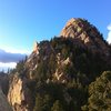 Looking N from the top out of Rewritten. Eldorado Canyon SP, CO.