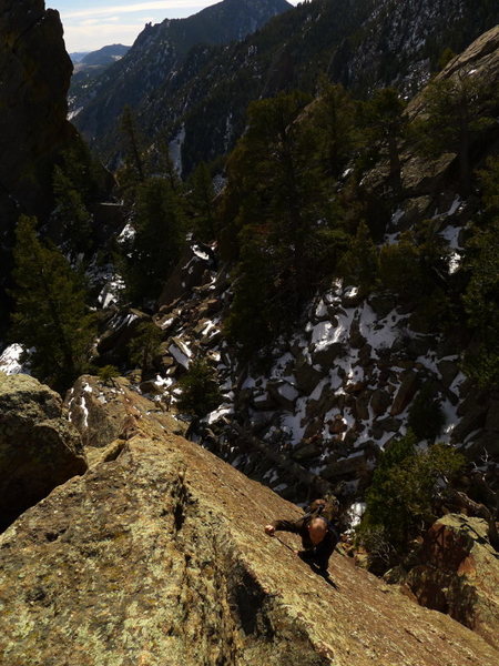 Vanya on the first slab.