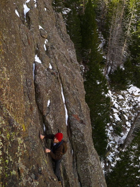 Getting onto the first ramp.