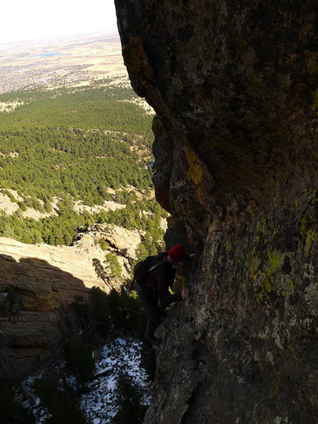 Another exposed traverse.