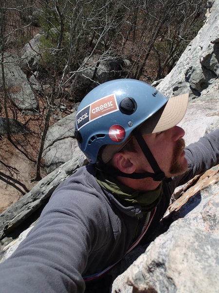 Climbing up Knob Wall