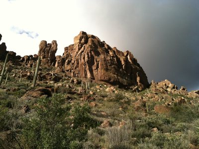 Bark's Canyon Wall just after a morning storm.