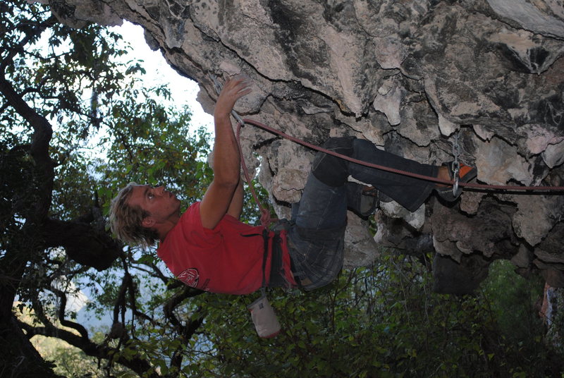 climbing the roof