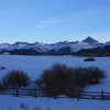 Closing down a perfect day of skiing along the Sneffels Range.