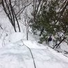 Bradley about to start pitch 2 of Blue Buttress