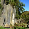 Bouldering on limestone