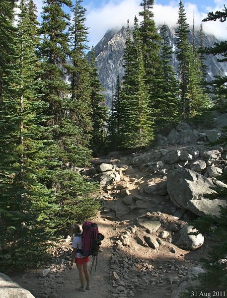 Near our bivvy site my Colchuck Lake