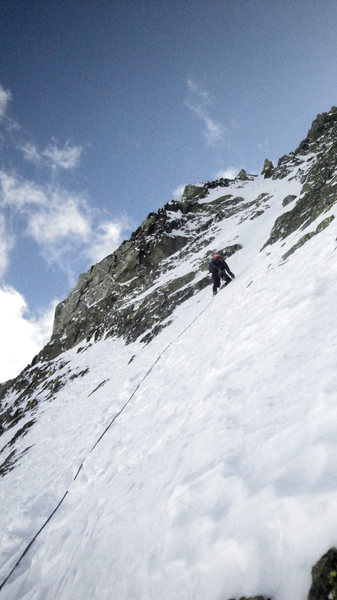 The snow on the 3rd pitch.