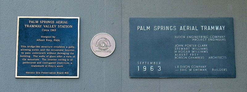 Valley Station plaque, Tramway