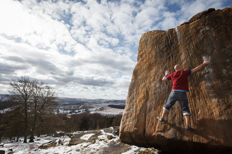 James Godwin setting up for the dyno.