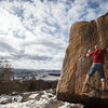 James Godwin setting up for the dyno.