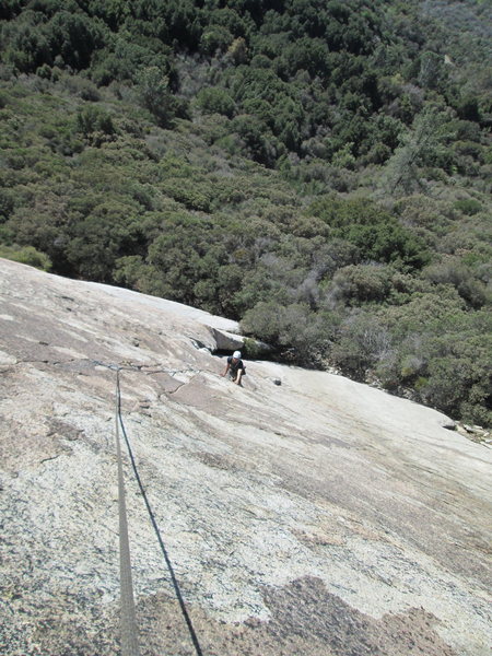 daniel on second pitch. 