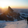 on the way up Mount Rainier 