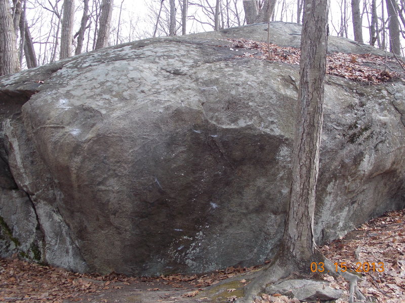 The Font Boulder (slightly leaking).